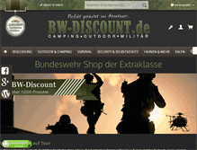Tablet Screenshot of bw-discount.de